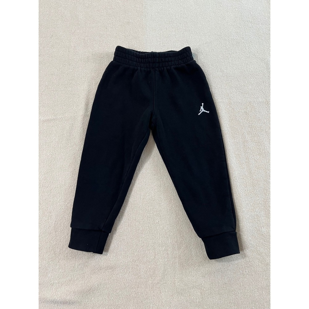 Jordan Fleece pants Jogger Sweatpants Boys 3T Black Elastic Waist Cute Adorable
